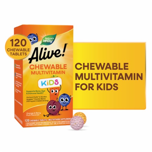 Nature's Way Alive! Kids Chewable Multivitamin Perspective: front
