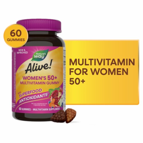Nature's Way® Alive!® Women’s 50+ Multivitamin Gummies Perspective: front