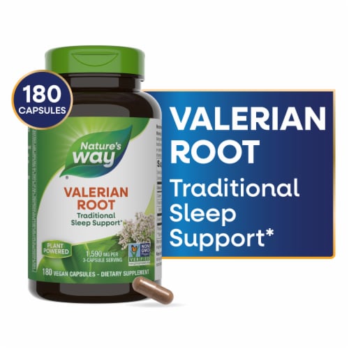 Nature's Way® Valerian Root Vegan Capsules Perspective: front