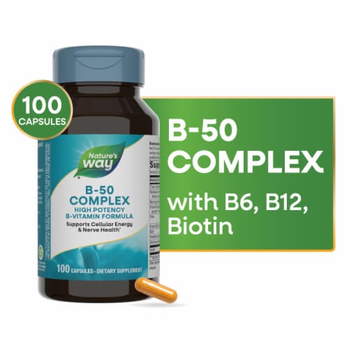 Nature's Way B-50 Complex Capsules, 100 ct - Kroger