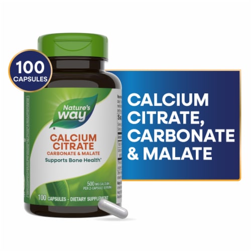 Nature's Way® Calcium Citrate Bones & Muscles Capsules Perspective: front