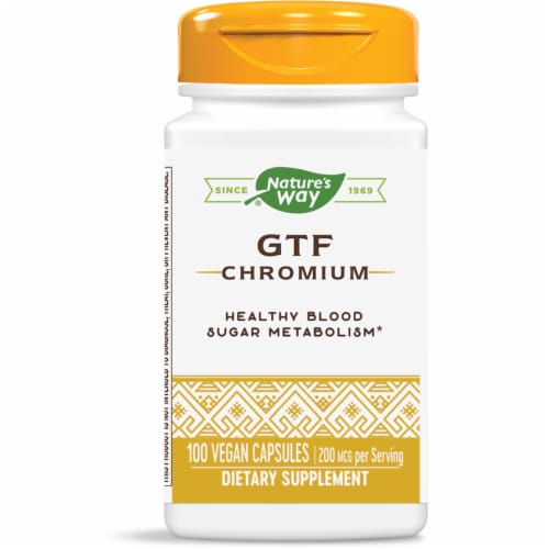 Nature's Way® GTF Chromium Capsules Perspective: front