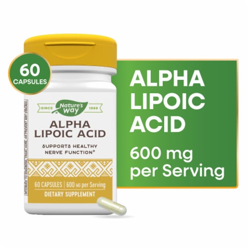 Nature's Way® Alpha Lipoic Acid + Rosemary Capsules Perspective: front