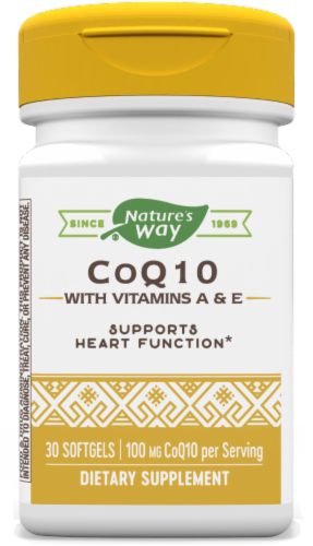 Nature's Way® CoQ10 Dietary Supplement Softgels 100mg Perspective: front