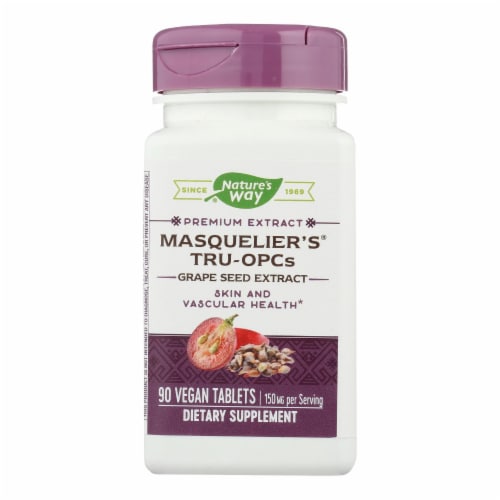 Nature's Way Masquelier's® Tru-OPCs™ 75 mg Tablets Perspective: front