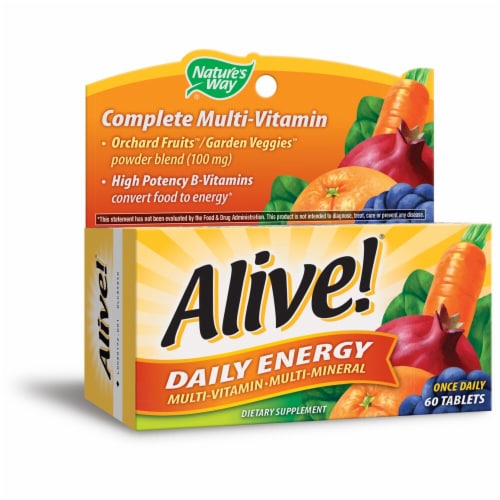 Nature's Way  Alive!® Daily Energy with Iron Perspective: front