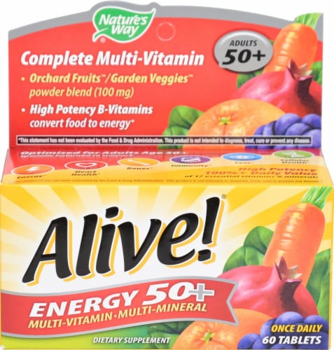 Nature's Way Alive! Energy 50+ without Iron Perspective: front