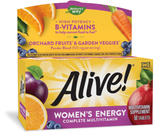 Nature's Way Alive! Women's Energy Tablets Perspective: front