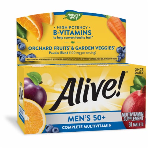Nature's Way Alive! Men's 50+ Tablets Perspective: front