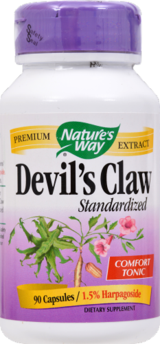 Nature's Way Devil's Claw Comfort Tonic Vegetarian Capsules Perspective: front