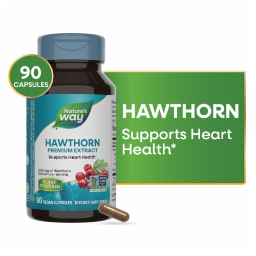 Nature's Way® Hawthorn Capsules Perspective: front