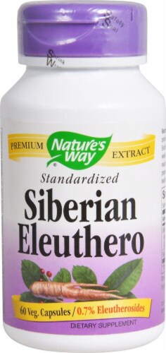 Nature's Way Siberian Eleuthero Standardized Capsules Perspective: front
