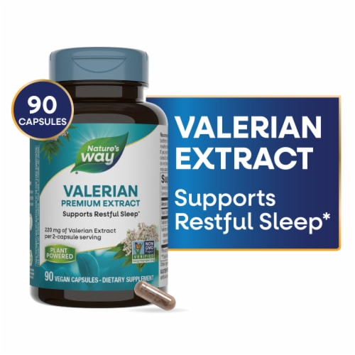 Nature's Way® Valerian 220mg Capsules Perspective: front