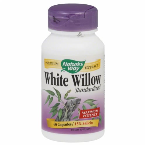 Nature's Way White Willow Bark Capsules Perspective: front