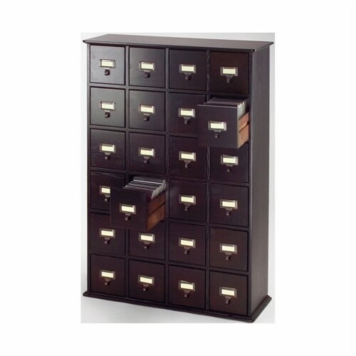 24 Drawer Cd Media Storage Cabinet