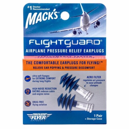 Mack's® Flightguard® Earplugs Perspective: front