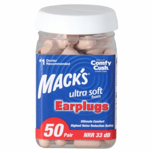 Mack's Ultra Soft Foam Ear Plugs Perspective: front