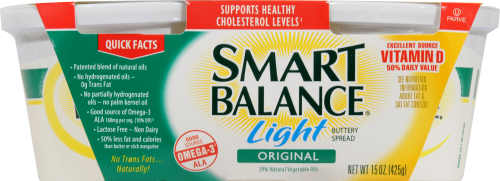 Smart Balance Light Buttery Spread Perspective: front
