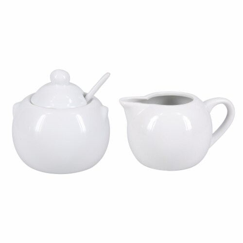 BIA Cordon Bleu Porcelain Sugar and Creamer Set - White Perspective: front