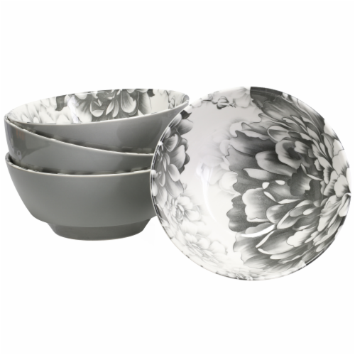 BIA Cordon Bleu Peony Bowl - Gray Perspective: front