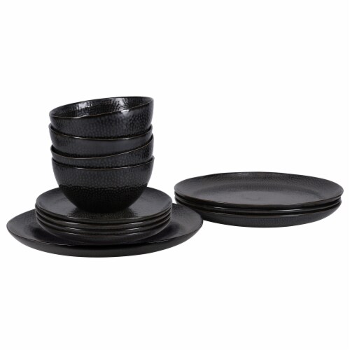 BIA Cordon Bleu Serene Dinnerware Set - Black Perspective: front