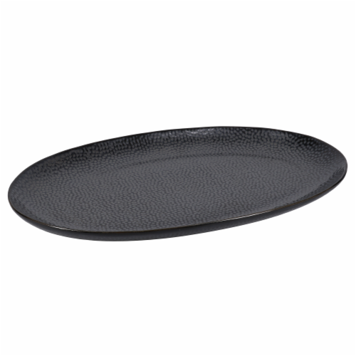 BIA Cordon Bleu Serene Oval Serve Platter - Black Perspective: front