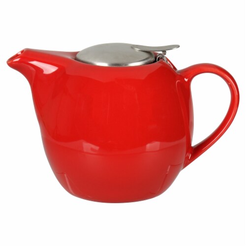 BIA Cordon Bleu Ooh La La Teapot with Stailess Steel Infuser - Red Perspective: front
