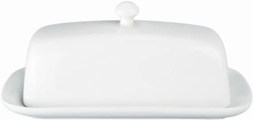 BIA Cordon Bleu Covered Butter Dish - White Perspective: front