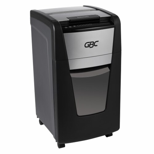 GBC AutoFeed+ Small Office Shredder, 230M, Micro-Cut, 230 Sheets - Continuous Shredder - Micro Cut - 8 Per Pass - for shredding Credit Card, Paper Clip, Staples, Paper - P-5 - 30 Minute Run Time - 16 gal Wastebin Capacity - Black