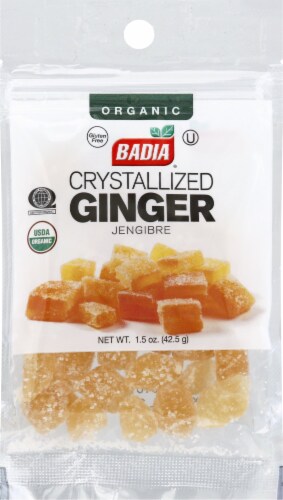 Badia® Organic Crystalized Ginger Spice Perspective: front