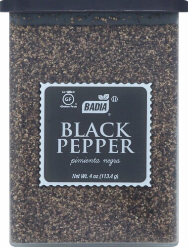 Badia Spices - Pepper - Black - Ground - 4 oz. - 1 each - Pack of 3 Perspective: front