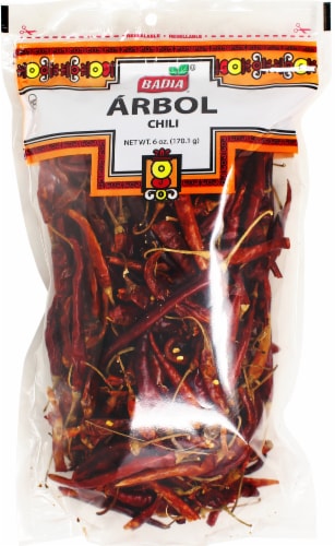 Badia® Arbol Chili Pods Perspective: front