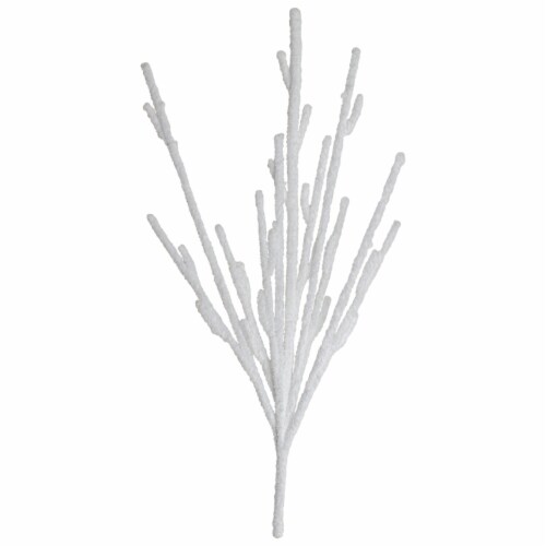 Allstate 31  White Snow Artificial Christmas Branch Decoration Perspective: front