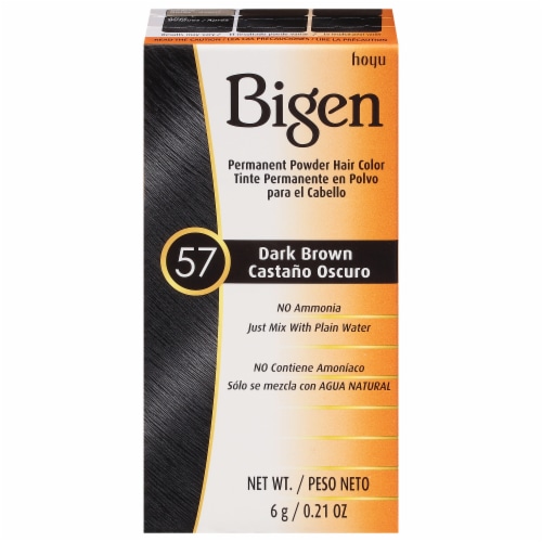 Bigen 57 Dark Brown Powder Hair Color Perspective: front