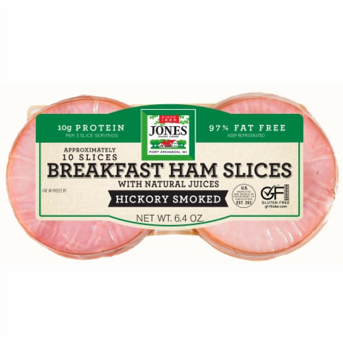 Jones Dairy Farm Hickory Smoked Ham Slices Perspective: front