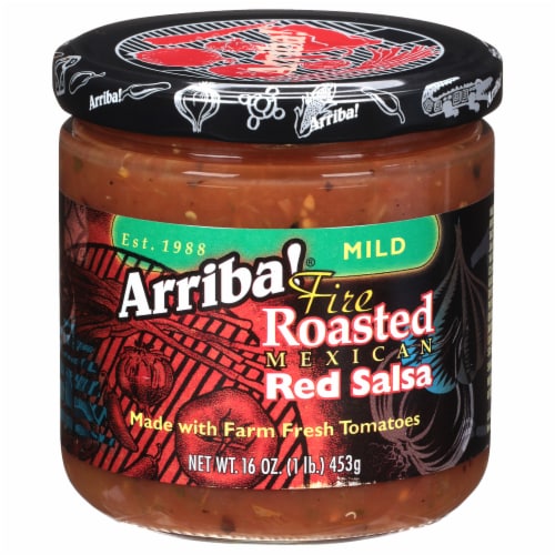 Arriba Mild Fire Roasted Red Salsa Perspective: front