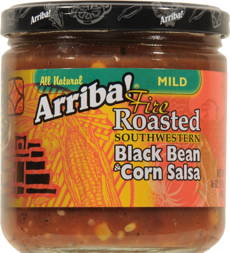 Arriba Black Bean and Corn Salsa Perspective: front