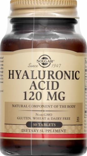 Solgar Hyaluronic Acid Tablets Perspective: front