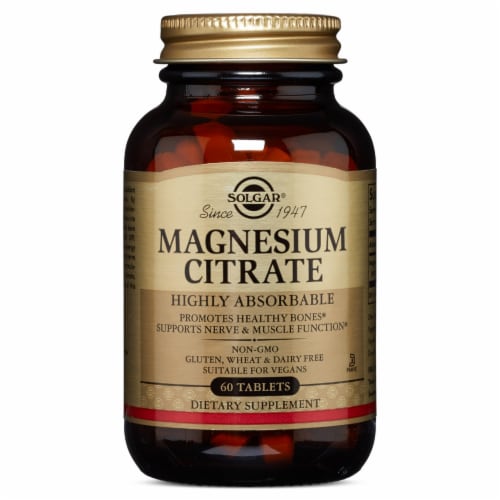 Solgar Magnesium Citrate Tablets Perspective: front