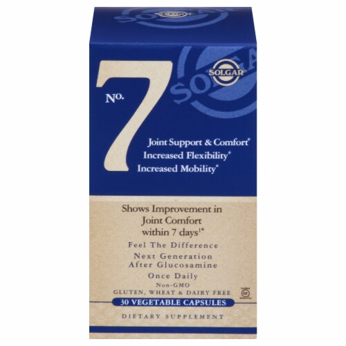 Solgar No 7 Joint Support Capsules Perspective: front