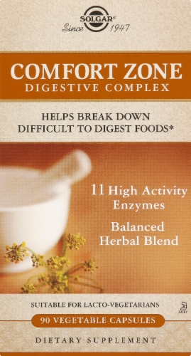 Solgar Comfort Zone Digestive Complex Capsules Perspective: front