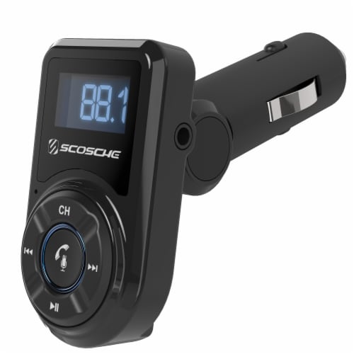 Scosche Bluetooth Digital FM Transmitter - Black Perspective: front