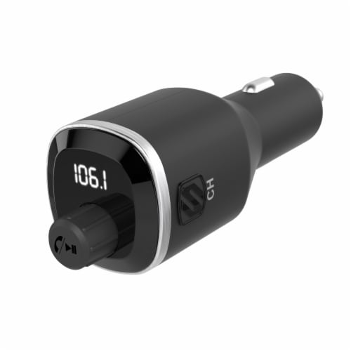 Scosche Universal Bluetooth Digital FM Transmitter - Black Perspective: front