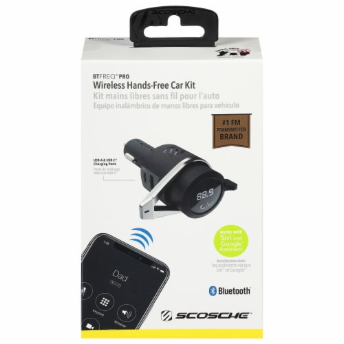 Scosche Bluetooth FM Transmitter Wireless Hands-Free Car Kit, 1 ct - Fred  Meyer