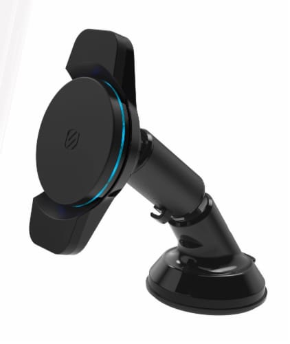 Scosche Magicmount Charge3 Universal Magnetic Qi Certified Suction Wireless Charging Mount Black 1 Ct Fry S Food Stores
