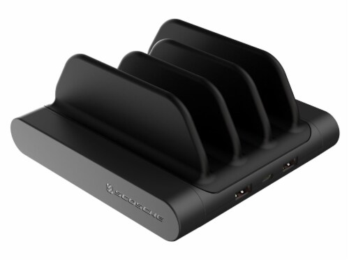 Scosche BaseLynx Vert Modular Charging Station - Black Perspective: front