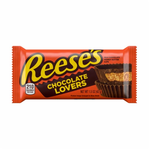 Reese's Chocolate Lovers Peanut Butter Cups Perspective: front