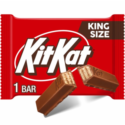 KIT KAT® Milk Chocolate King Size Wafer Candy Bar Perspective: front