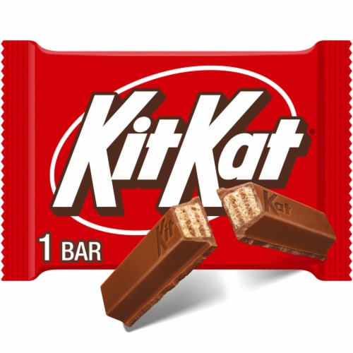 KIT KAT® Milk Chocolate Wafer Candy Bar Perspective: front