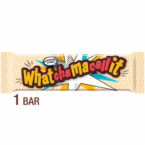 WHATCHAMACALLIT Chocolate Caramel and Peanut Flavored Crisps Candy Bar Perspective: front